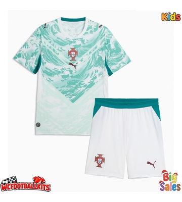 Portugal Replica Away Stadium Kit for Kids World Cup 2026 Short Sleeve (+ pants)